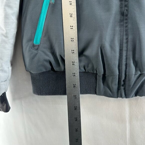 Mountain Warehouse Jacket Womens Sz 8 Alpine Sunshine Bomber Ski Teal Blue Gray - Picture 13 of 13